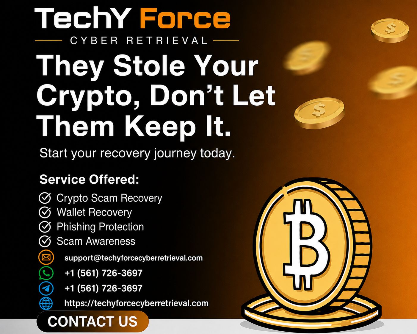Best Recovery Services for Lost, Hacked, and Stolen Cryptocurrency With TechY Force Cyber Retrieval